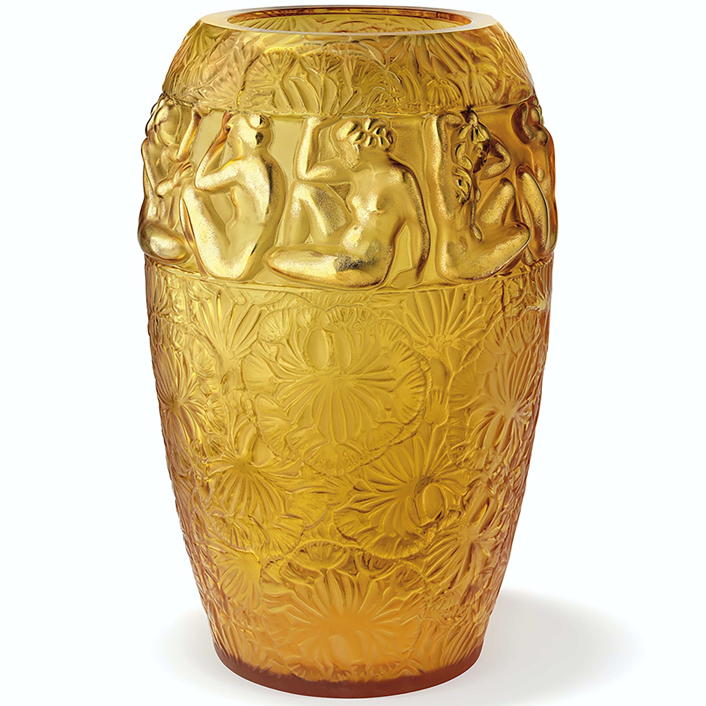 Lalique Angelique Vase Amber Gold 99 Ex – Mary Mahoney