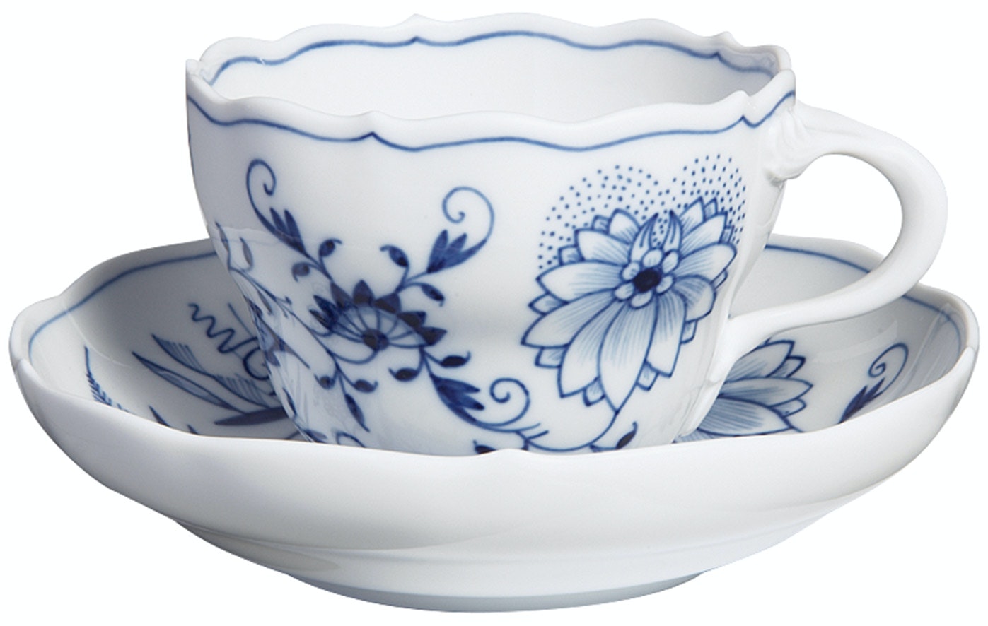 Meissen ブルーオニオン Meissen Blue Onion Coffee cup & saucer, Shape 