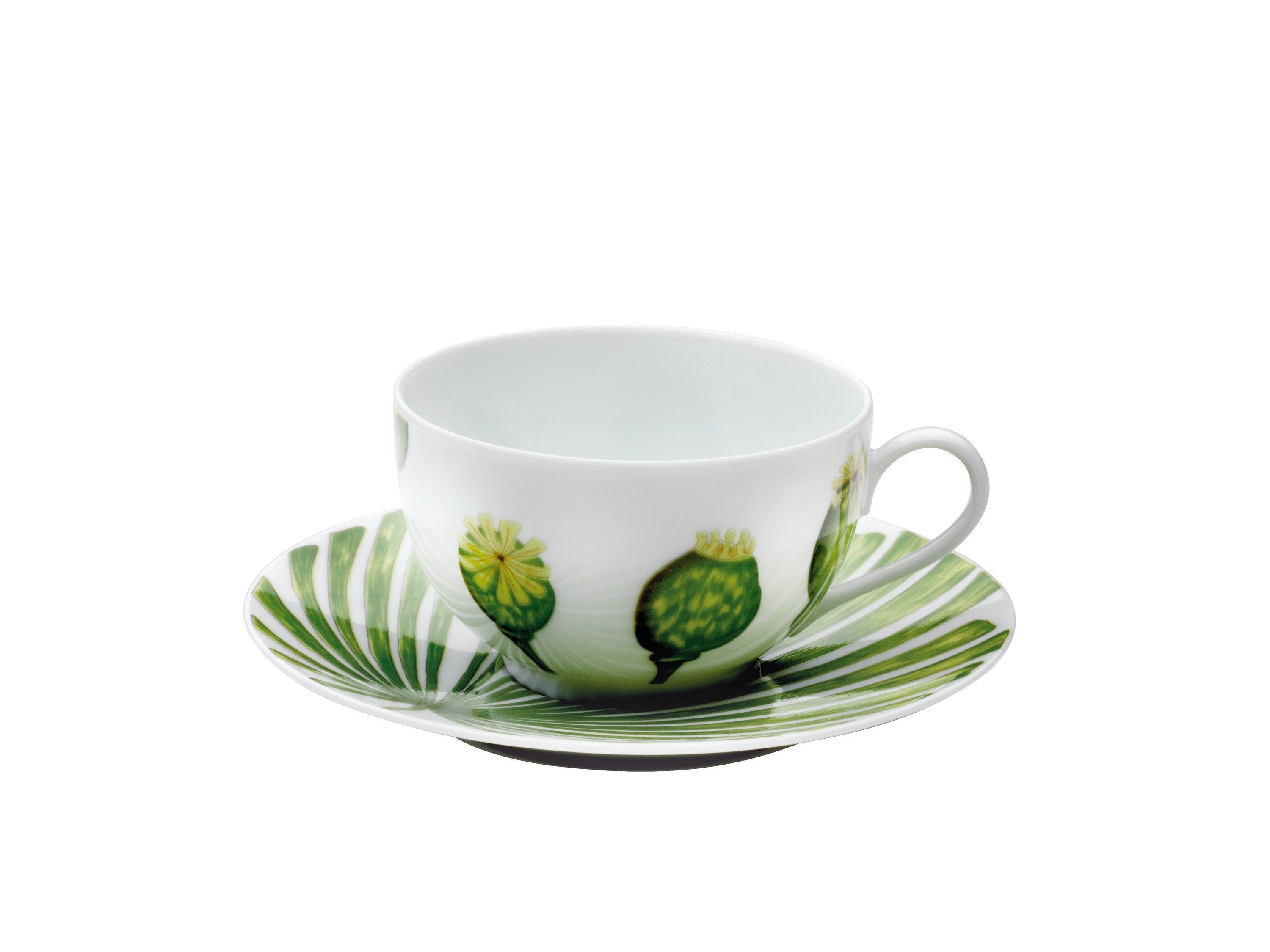 Ikebana Tea Cup and Saucer