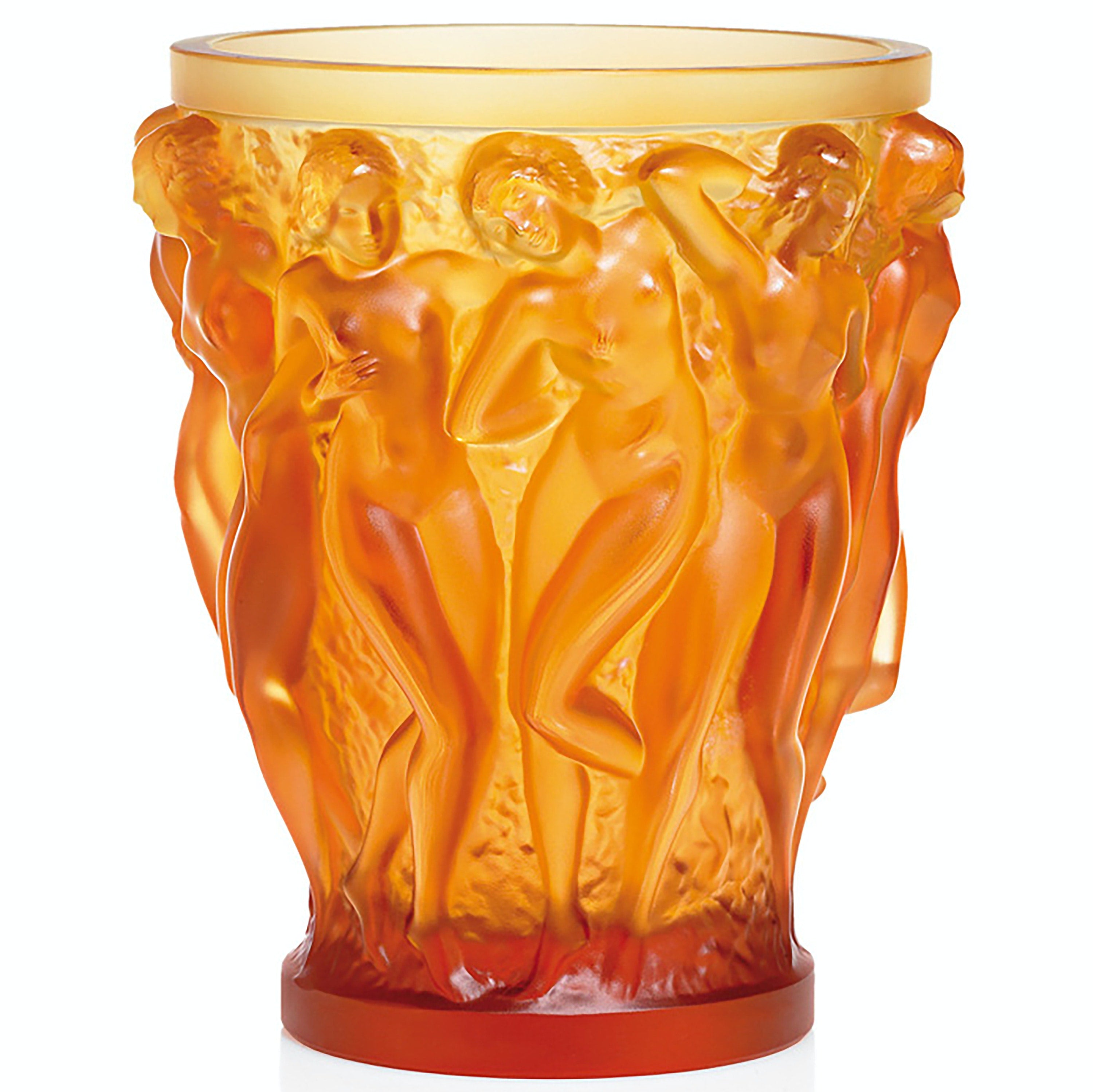 光を纏う巫女たち Lalique Bacchantes バコントゥ オパルセント Lalique Bacchantes Vase Amber Hommage (Num) – Mary Mahoney