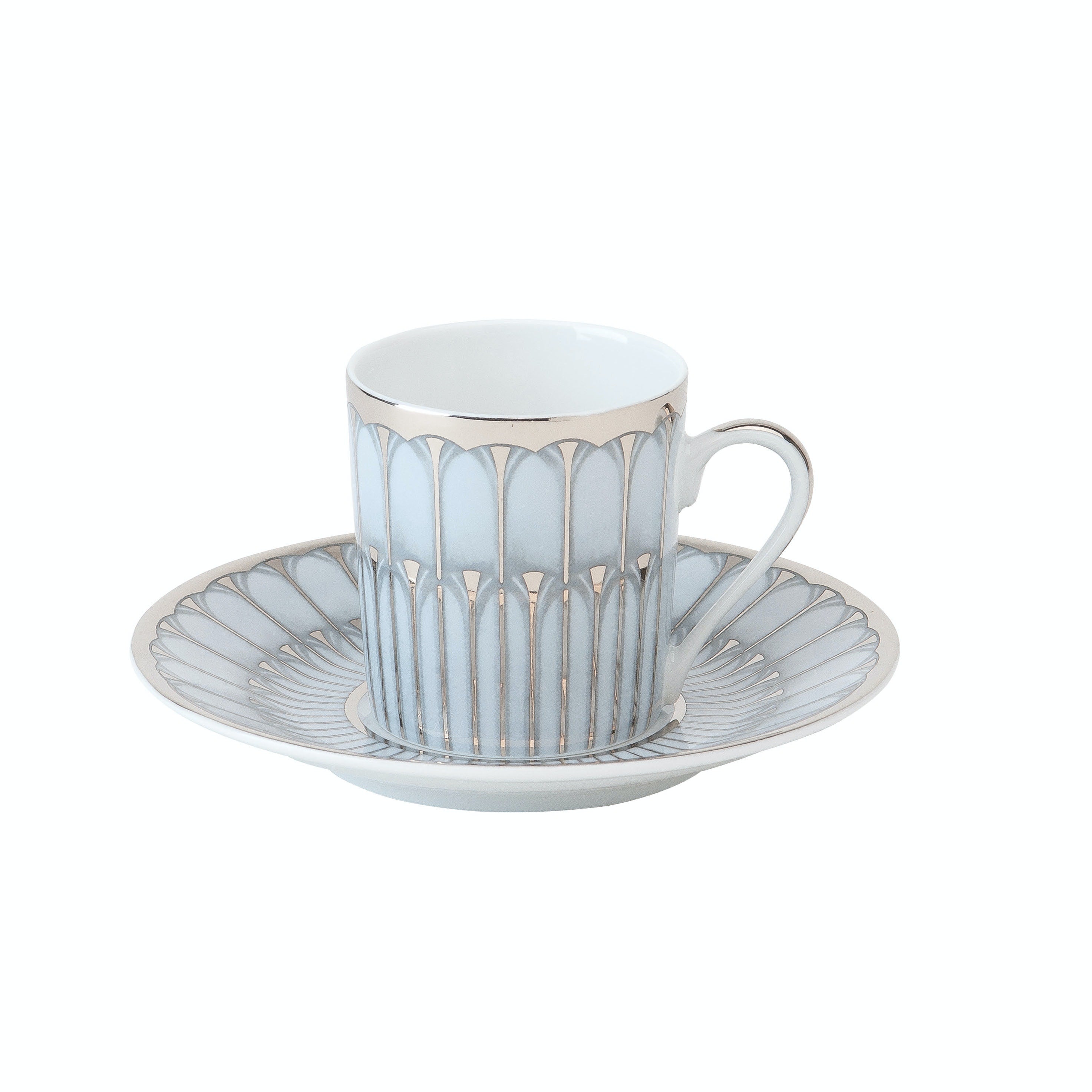 Arcades grey shiny platinum Coffee Cup