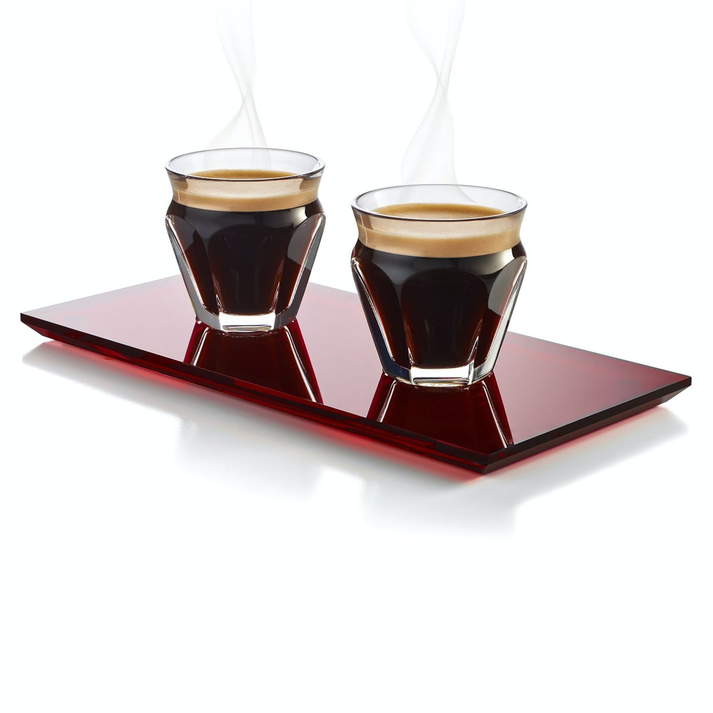 Baccarat Cafe Baccarat Coffee Set with Red Tray – Mary Mahoney