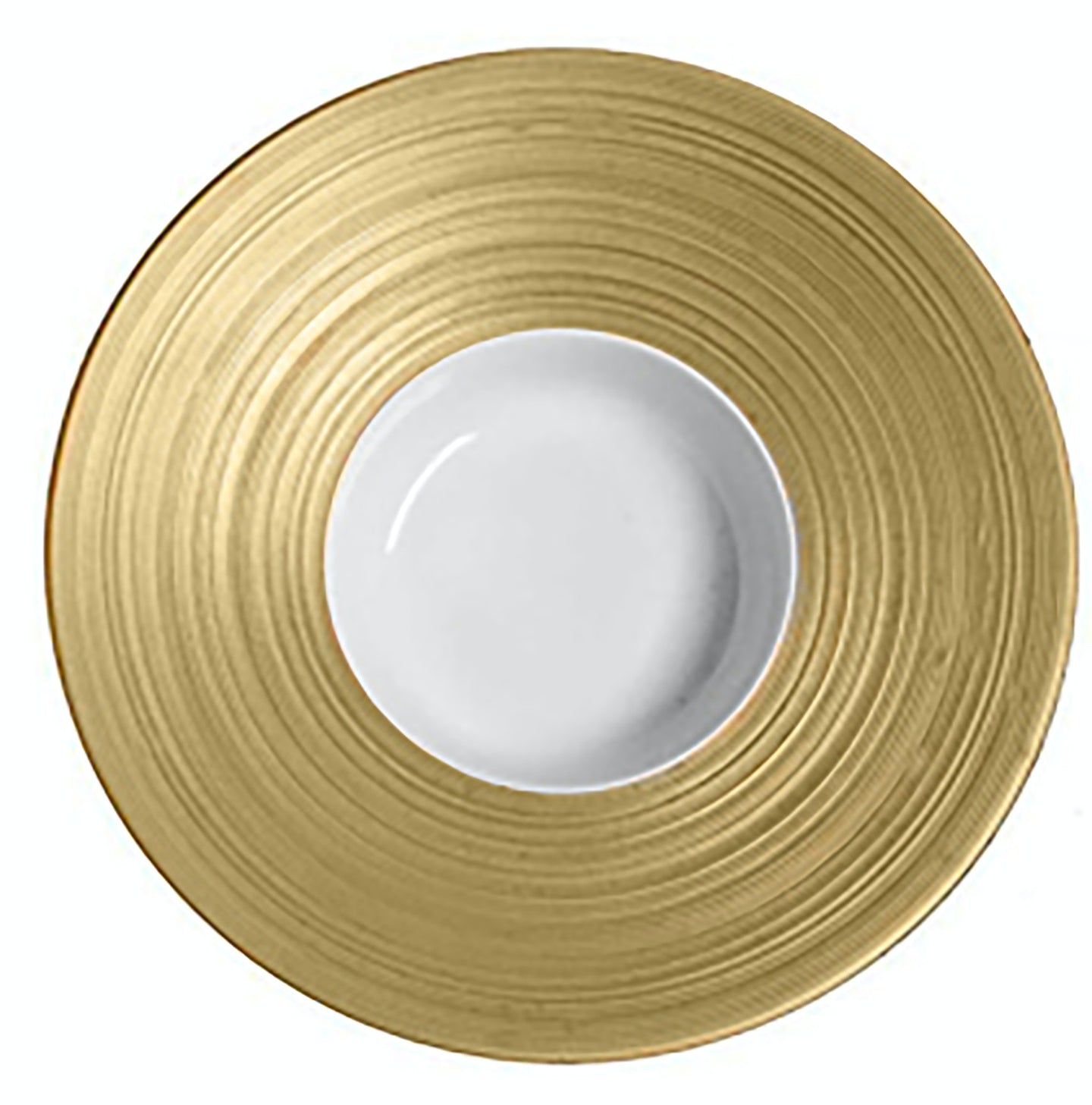 Hemisphere Gold Rim Soup Plate, Large 26,5 Cm