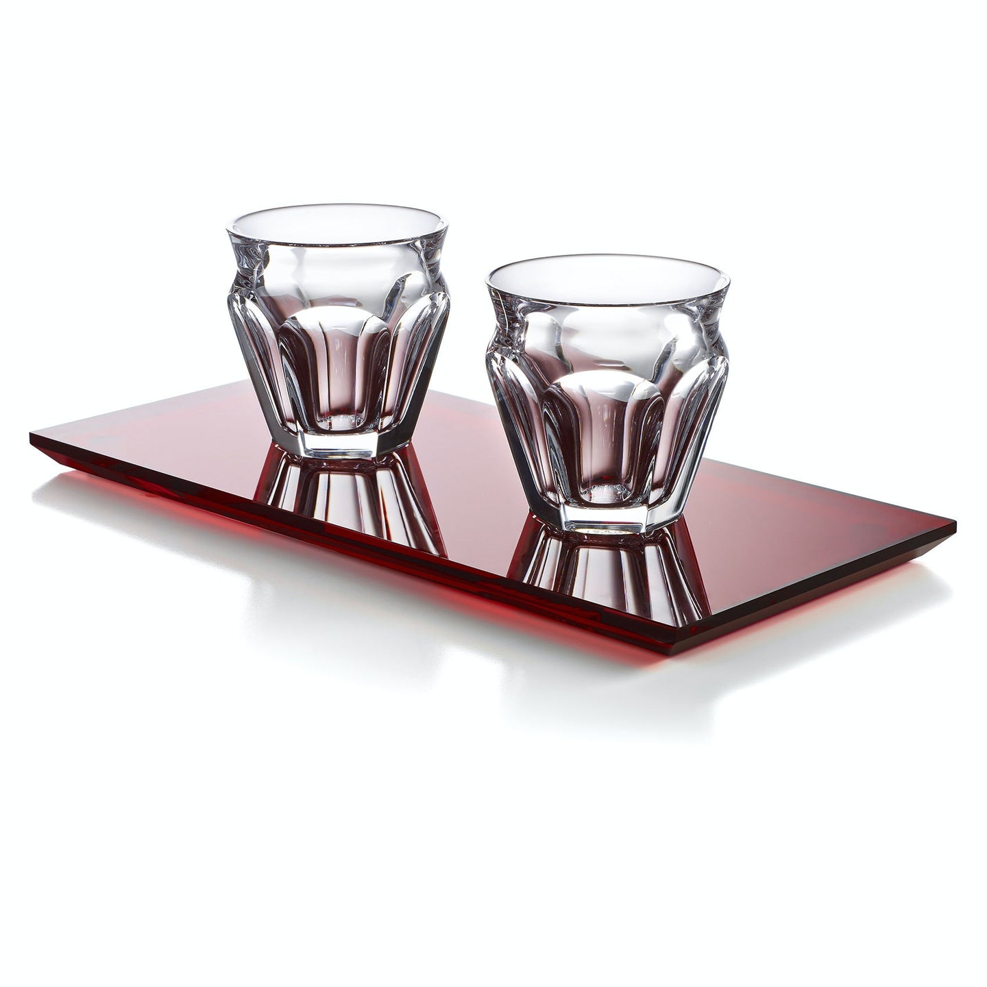 Cafe Baccarat Coffee Set with Red Tray