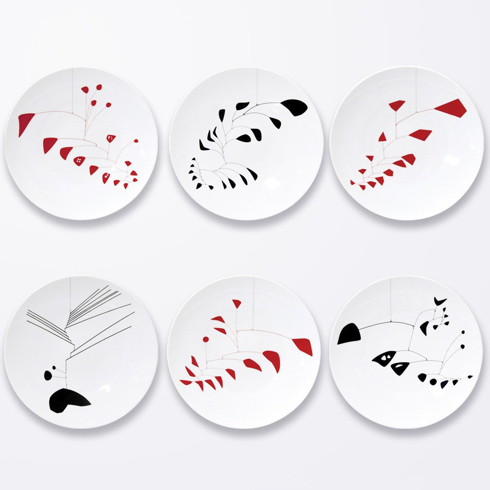 Alexander Calder Coupe Plates Set of 6