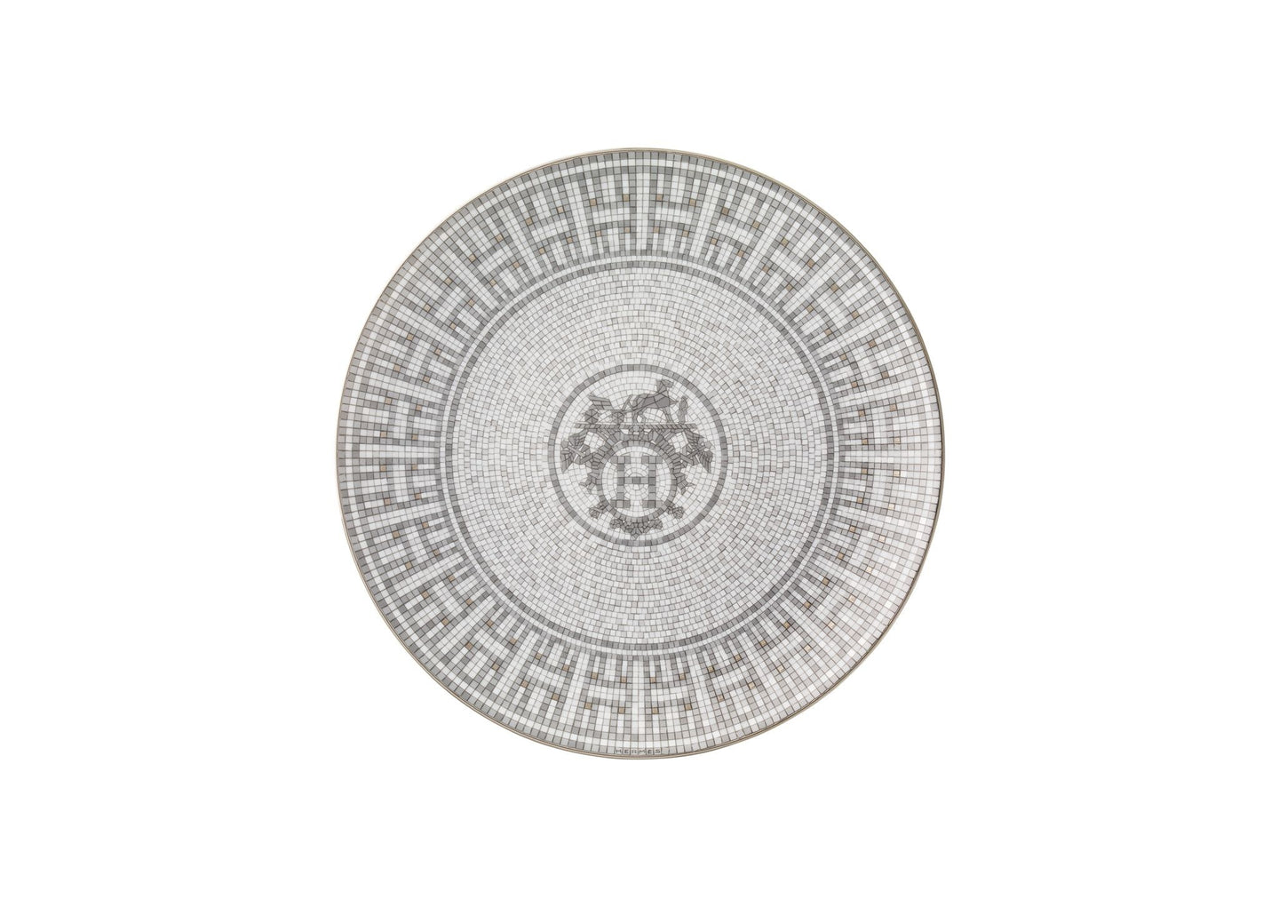 Hermes Mosaique au 24 Platinum Dessert Plate – Mary Mahoney