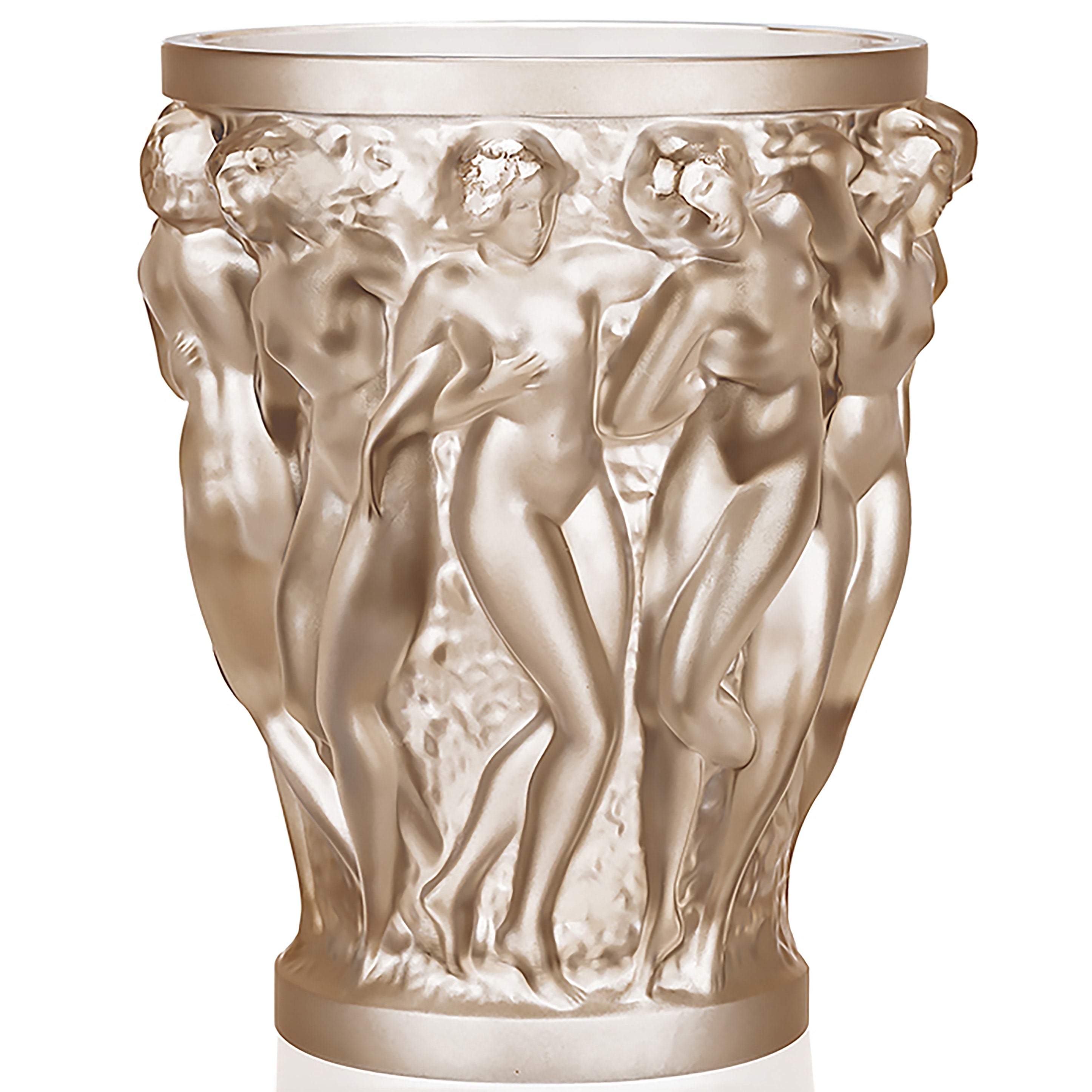 Lalique Bacchantes Vase Gold Luster – Mary Mahoney