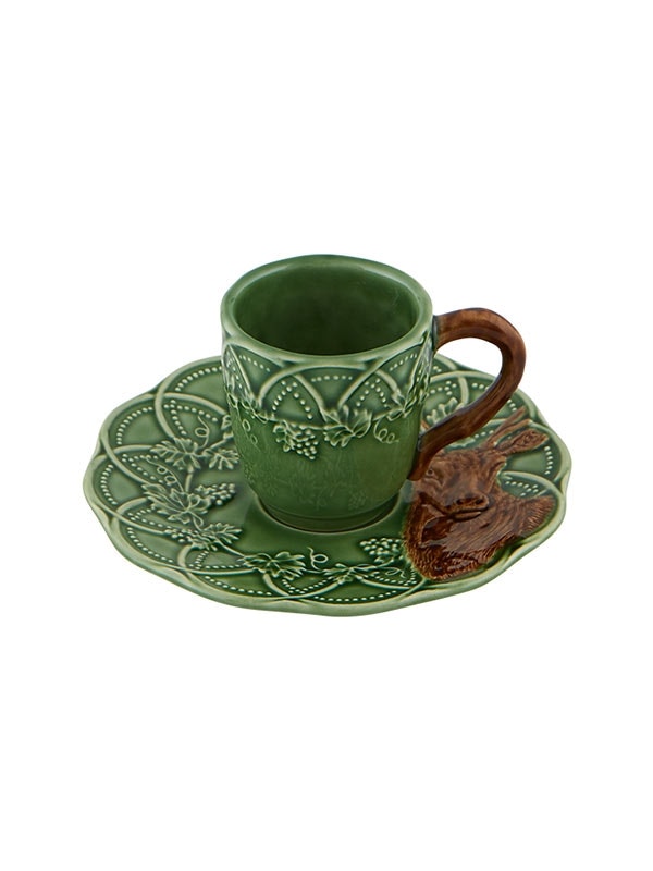 Bordallo Pinheiro Woods Coffee Cup & Saucer Deer – Mary Mahoney