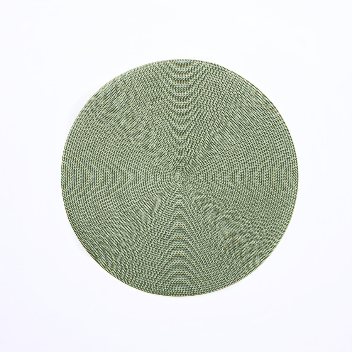 Deborah Rhodes Linen Braid Moss Round Placemat