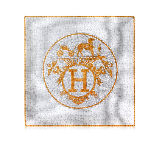 Hermes Mosaique au 24 Gold Square Plate No. 5 – Mary Mahoney